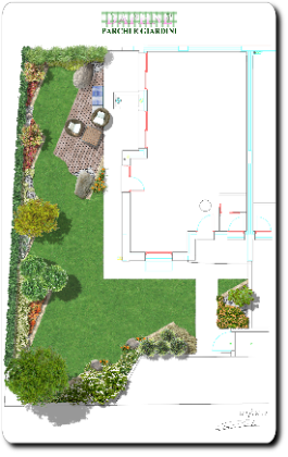 Pianta giardino esterno